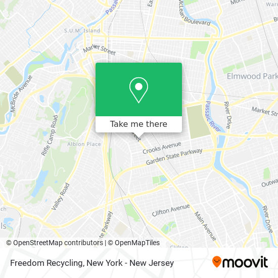 Freedom Recycling map