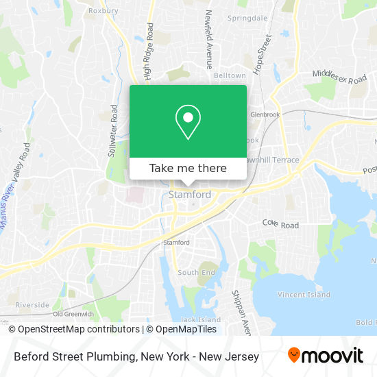 Mapa de Beford Street Plumbing