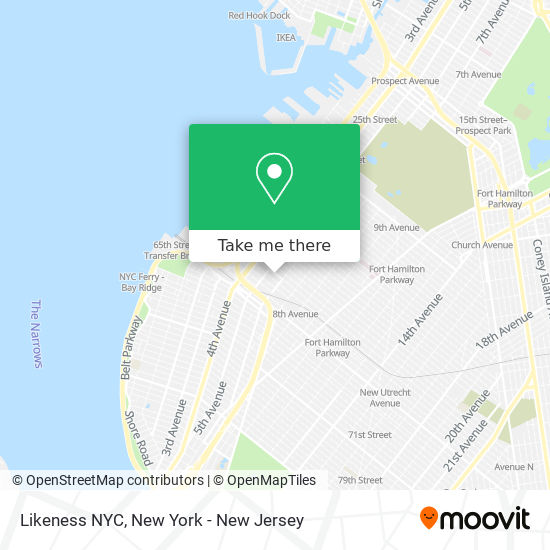 Mapa de Likeness NYC