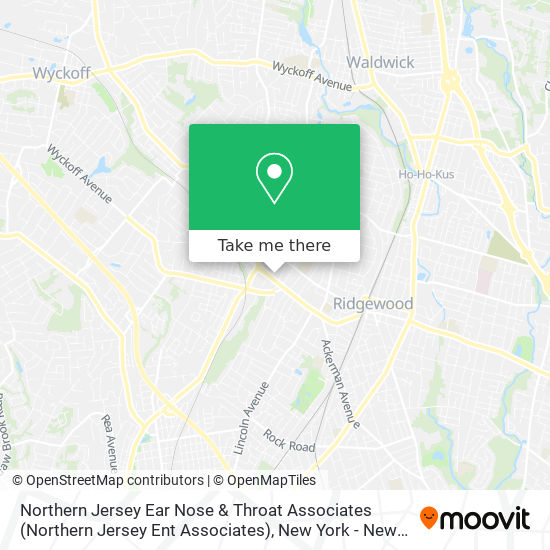 Mapa de Northern Jersey Ear Nose & Throat Associates (Northern Jersey Ent Associates)