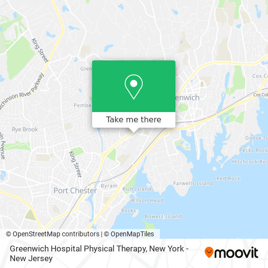 Mapa de Greenwich Hospital Physical Therapy