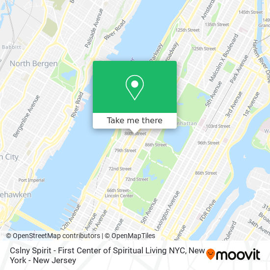 Cslny Spirit - First Center of Spiritual Living NYC map
