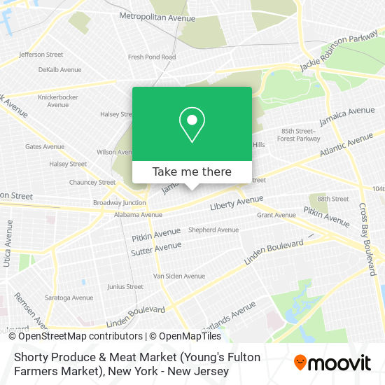 Mapa de Shorty Produce & Meat Market (Young's Fulton Farmers Market)