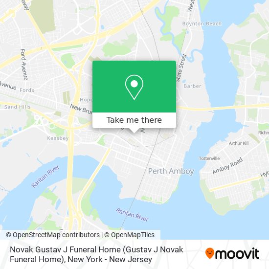 Mapa de Novak Gustav J Funeral Home