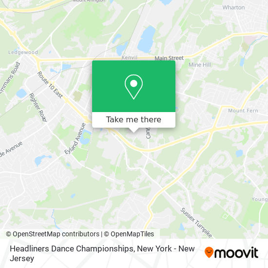 Headliners Dance Championships map