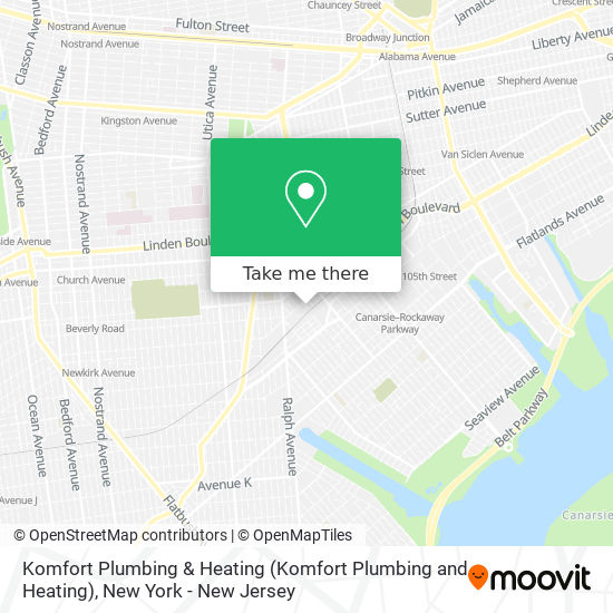 Mapa de Komfort Plumbing & Heating