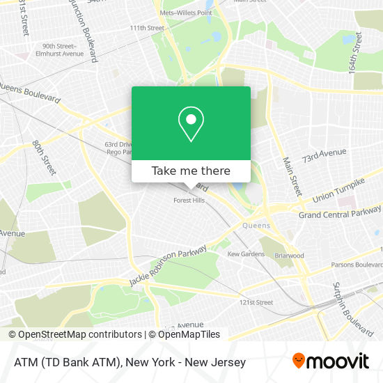 ATM (TD Bank ATM) map