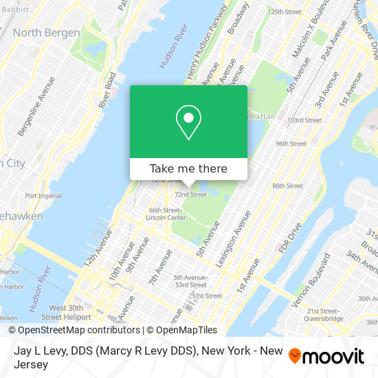 Jay L Levy, DDS (Marcy R Levy DDS) map