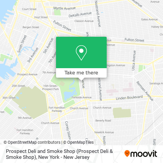 Mapa de Prospect Deli and Smoke Shop