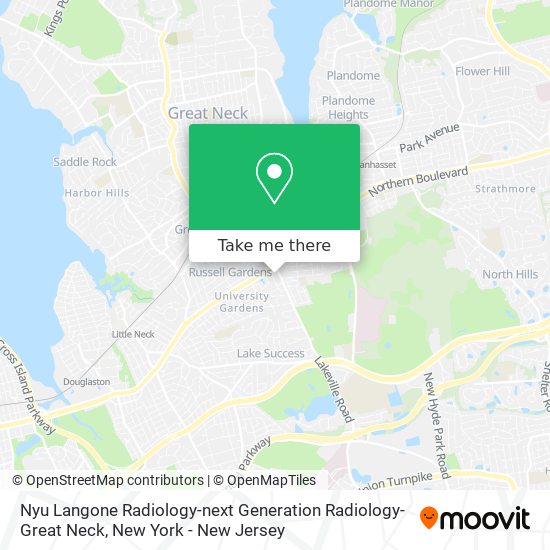 Mapa de Nyu Langone Radiology-next Generation Radiology-Great Neck
