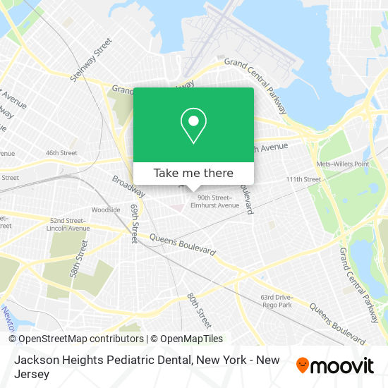 Mapa de Jackson Heights Pediatric Dental