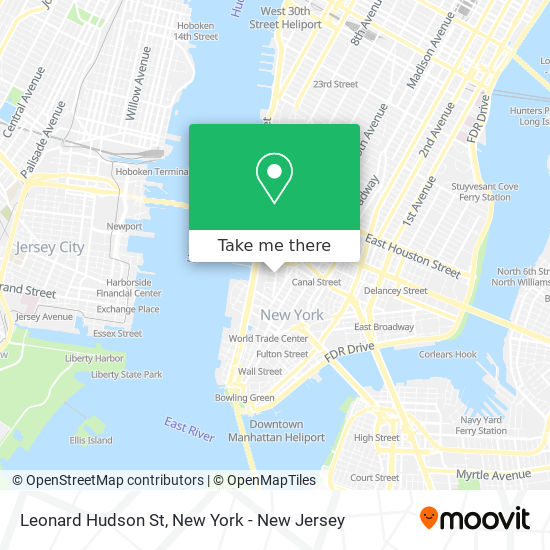 Mapa de Leonard Hudson St