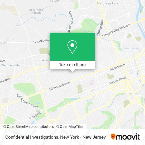 Confidential Investigations map