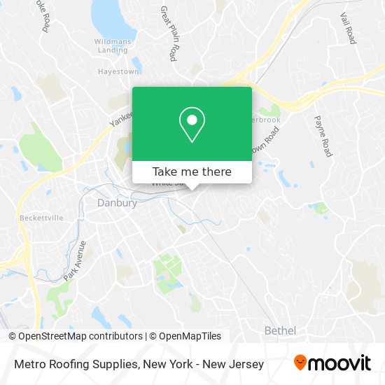 Metro Roofing Supplies map