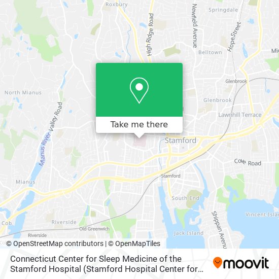 Connecticut Center for Sleep Medicine of the Stamford Hospital map