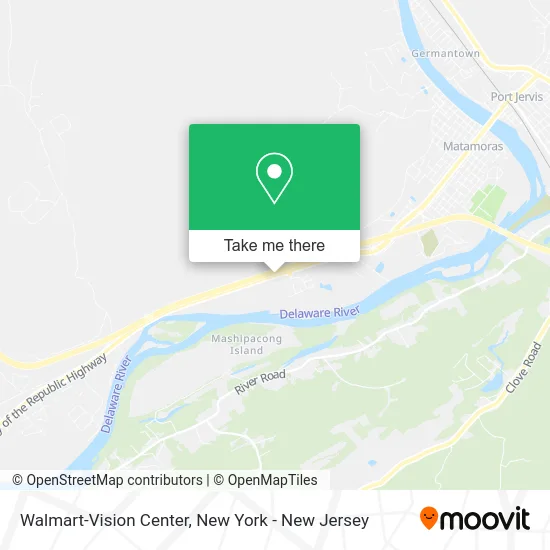 Walmart-Vision Center map