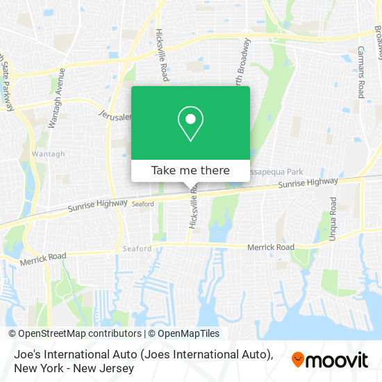 Mapa de Joe's International Auto (Joes International Auto)