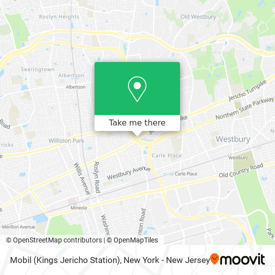 Mobil (Kings Jericho Station) map