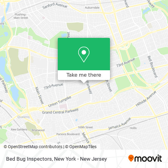 Bed Bug Inspectors map