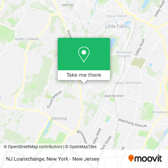 Mapa de NJ Loanxchange