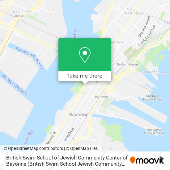 Mapa de British Swim School of Jewish Community Center of Bayonne