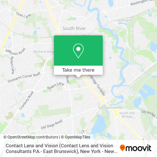 Contact Lens and Vision (Contact Lens and Vision Consultants P.A.- East Brunswick) map