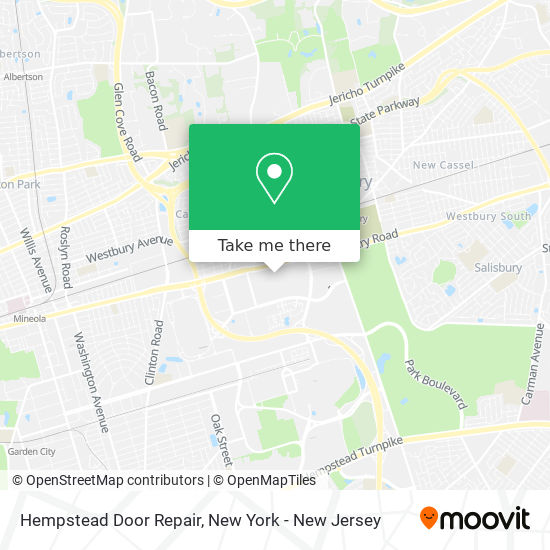 Mapa de Hempstead Door Repair