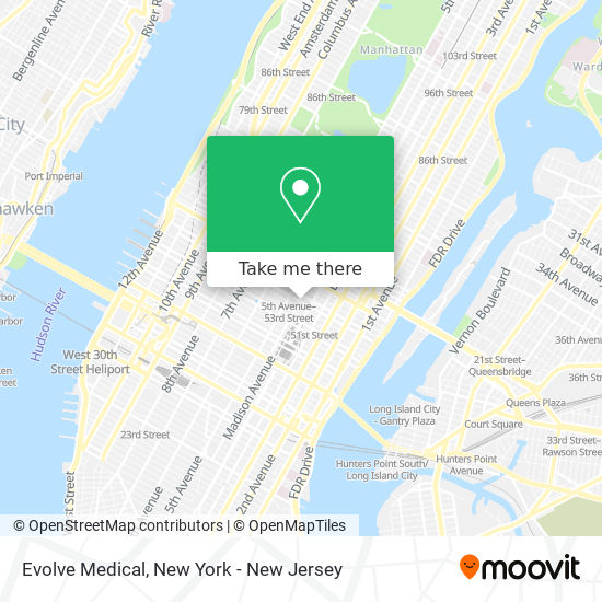 Mapa de Evolve Medical