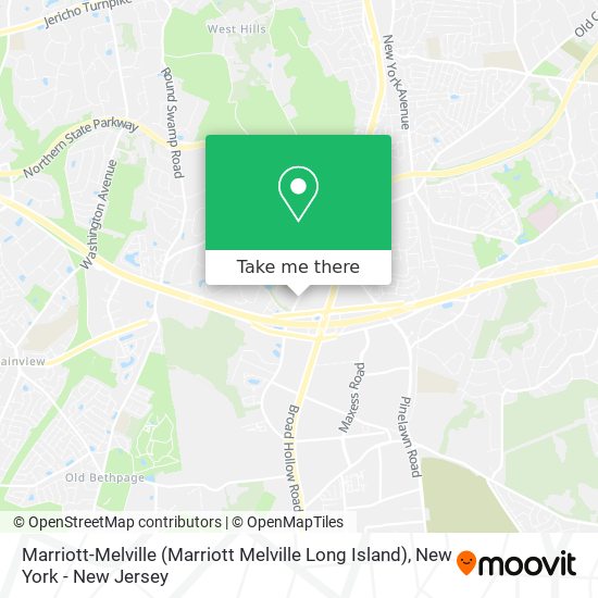 Marriott-Melville (Marriott Melville Long Island) map