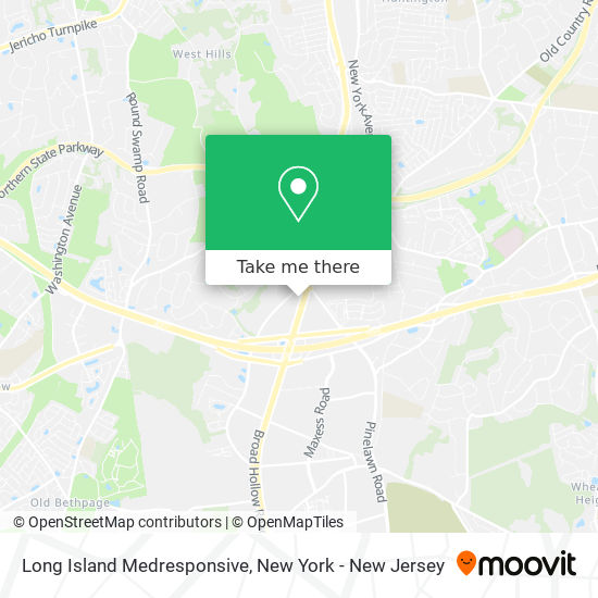 Long Island Medresponsive map