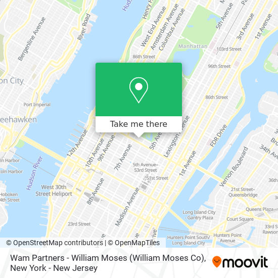 Wam Partners - William Moses (William Moses Co) map