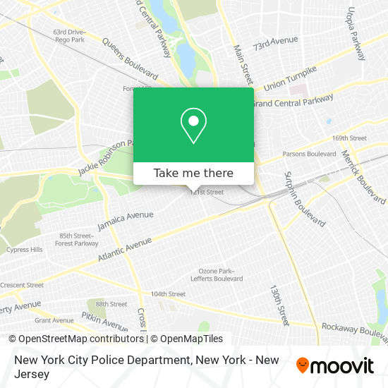 New York City Police Department map