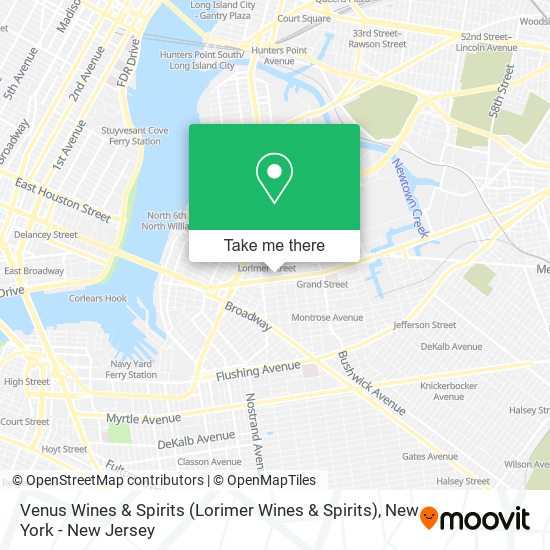 Venus Wines & Spirits (Lorimer Wines & Spirits) map