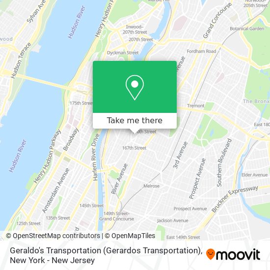 Geraldo's Transportation (Gerardos Transportation) map