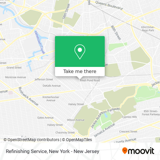 Refinishing Service map