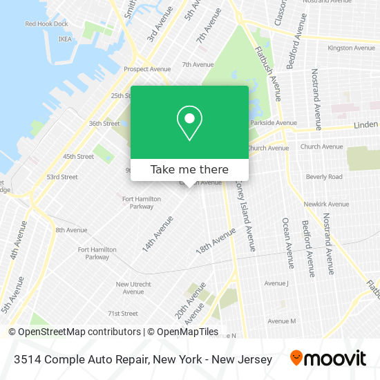 Mapa de 3514 Comple Auto Repair