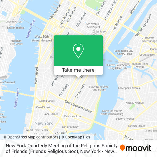 New York Quarterly Meeting of the Religious Society of Friends (Friends Religious Soc) map