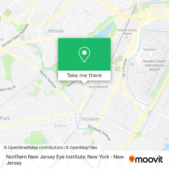 Mapa de Northern New Jersey Eye Institute