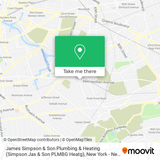 James Simpson & Son Plumbing & Heating (Simpson Jas & Son PLMBG Heatg) map