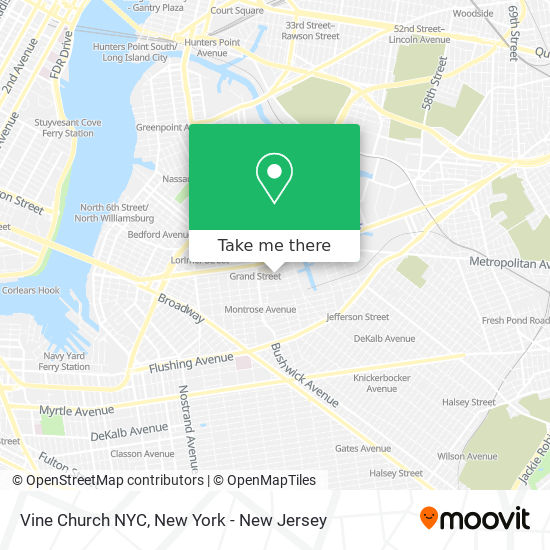 Vine Church NYC map