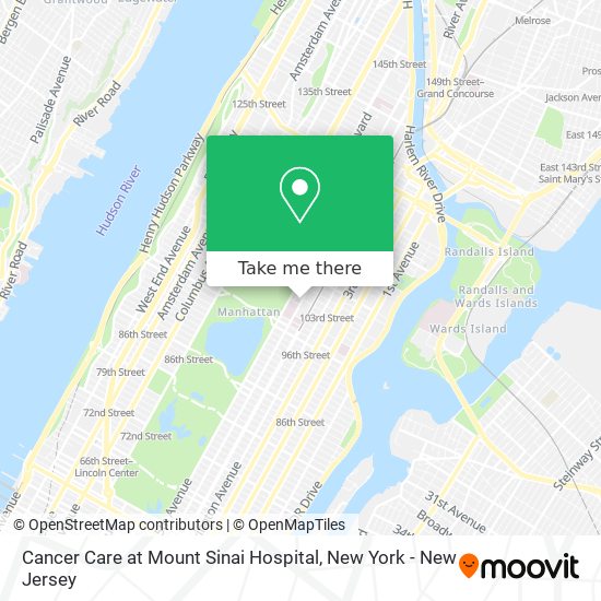 Cancer Care at Mount Sinai Hospital map