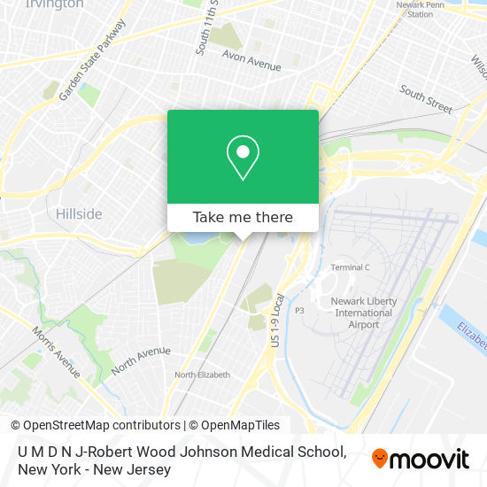 Mapa de U M D N J-Robert Wood Johnson Medical School