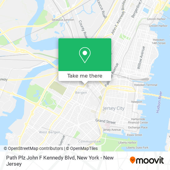 Mapa de Path Plz John F Kennedy Blvd