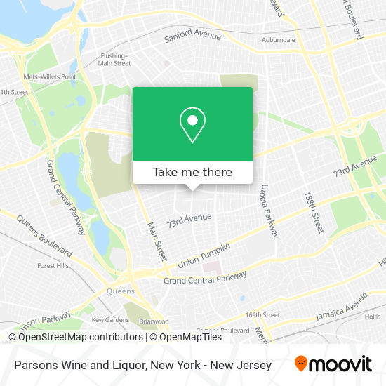 Parsons Wine and Liquor map