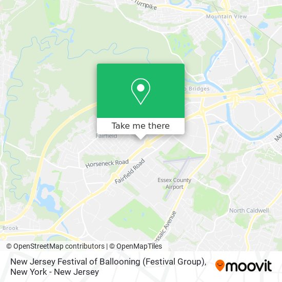 Mapa de New Jersey Festival of Ballooning (Festival Group)