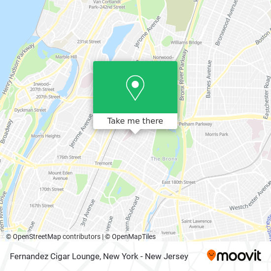 Fernandez Cigar Lounge map