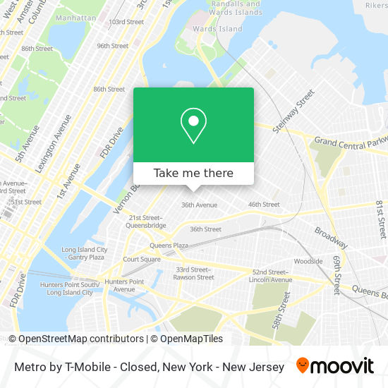 Metro by T-Mobile - Closed map
