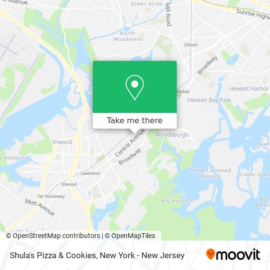 Shula's Pizza & Cookies map