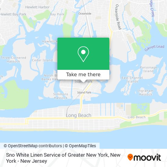 Sno White Linen Service of Greater New York map