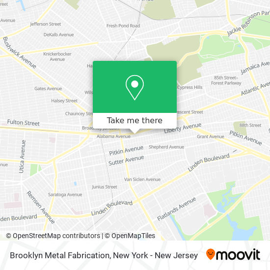 Mapa de Brooklyn Metal Fabrication